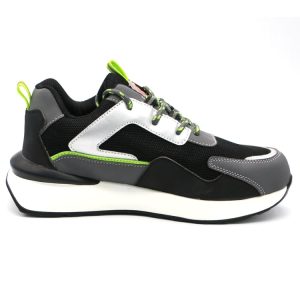 Lightweight Black Neon Sneakers Kevlar Insole | ENTE SAFETY