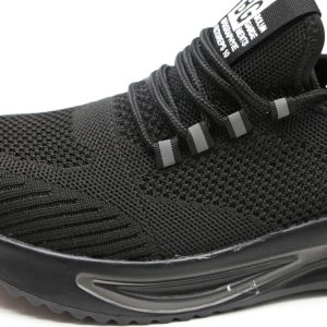 Black Fashion Breathable Sneakers Kevlar Insole | ENTE SAFETY