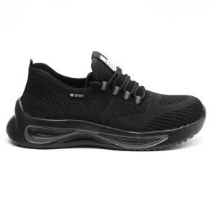 Black Fashion Breathable Sneakers Kevlar Insole | ENTE SAFETY