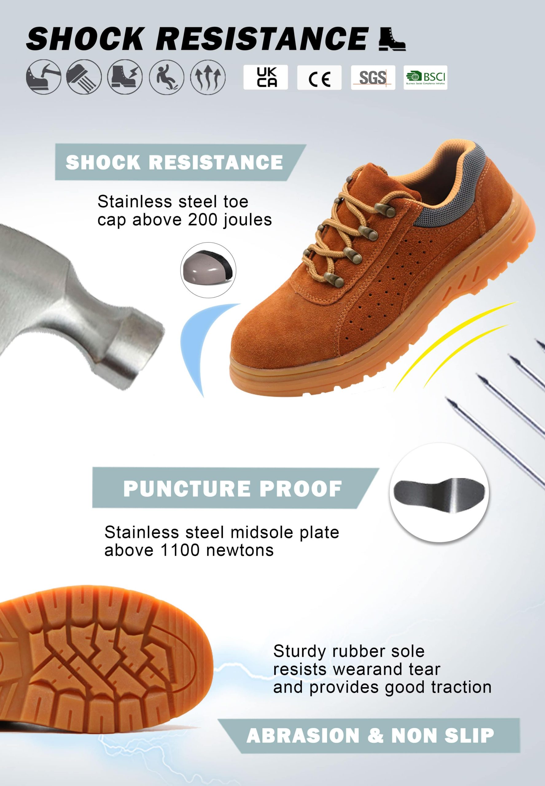 Anti Smash Puncture Proof Safety Shoes | ENTE SAFETY