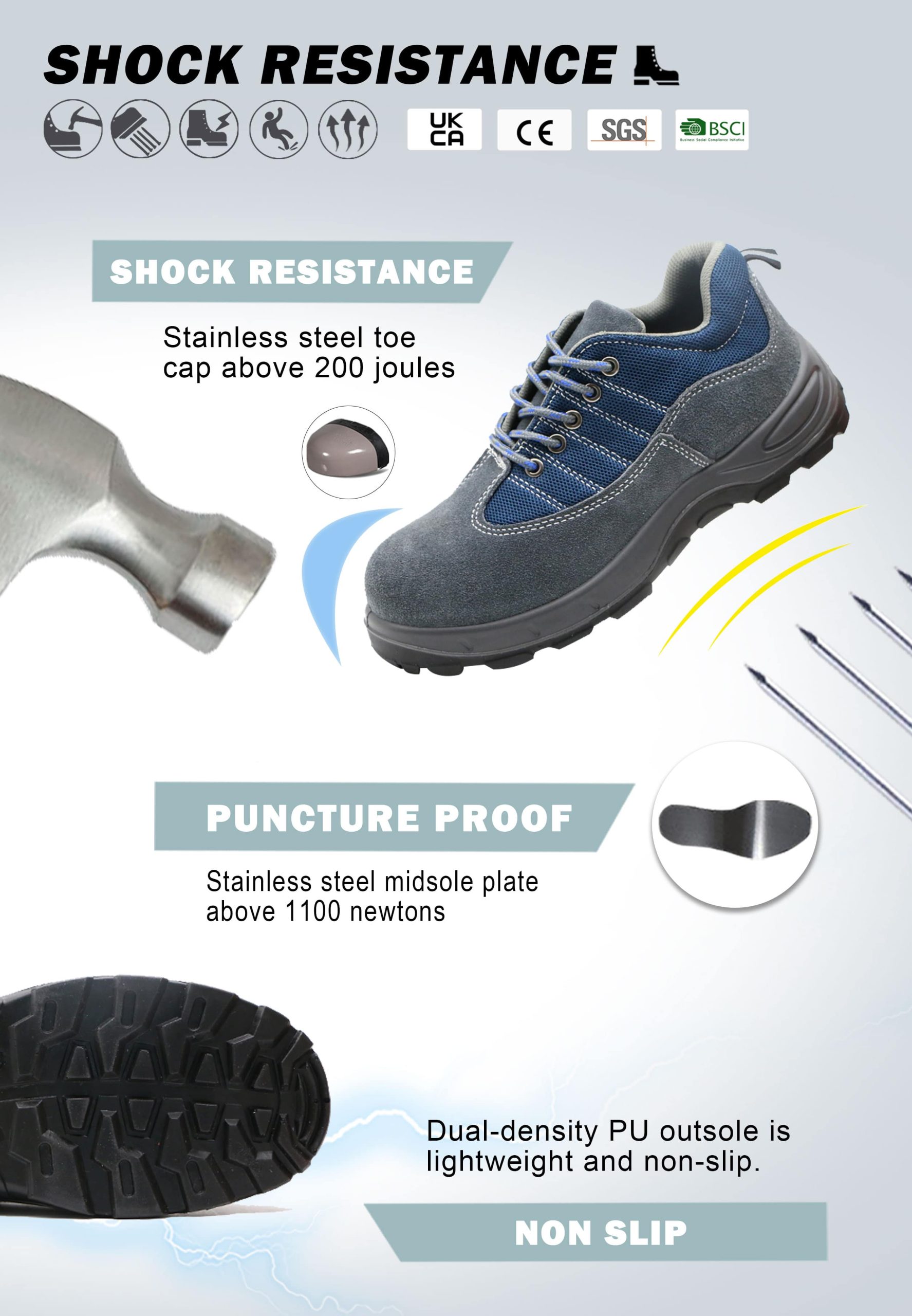 Ultra Lightweight Steel Toe Trainers | ENTE SAFETY