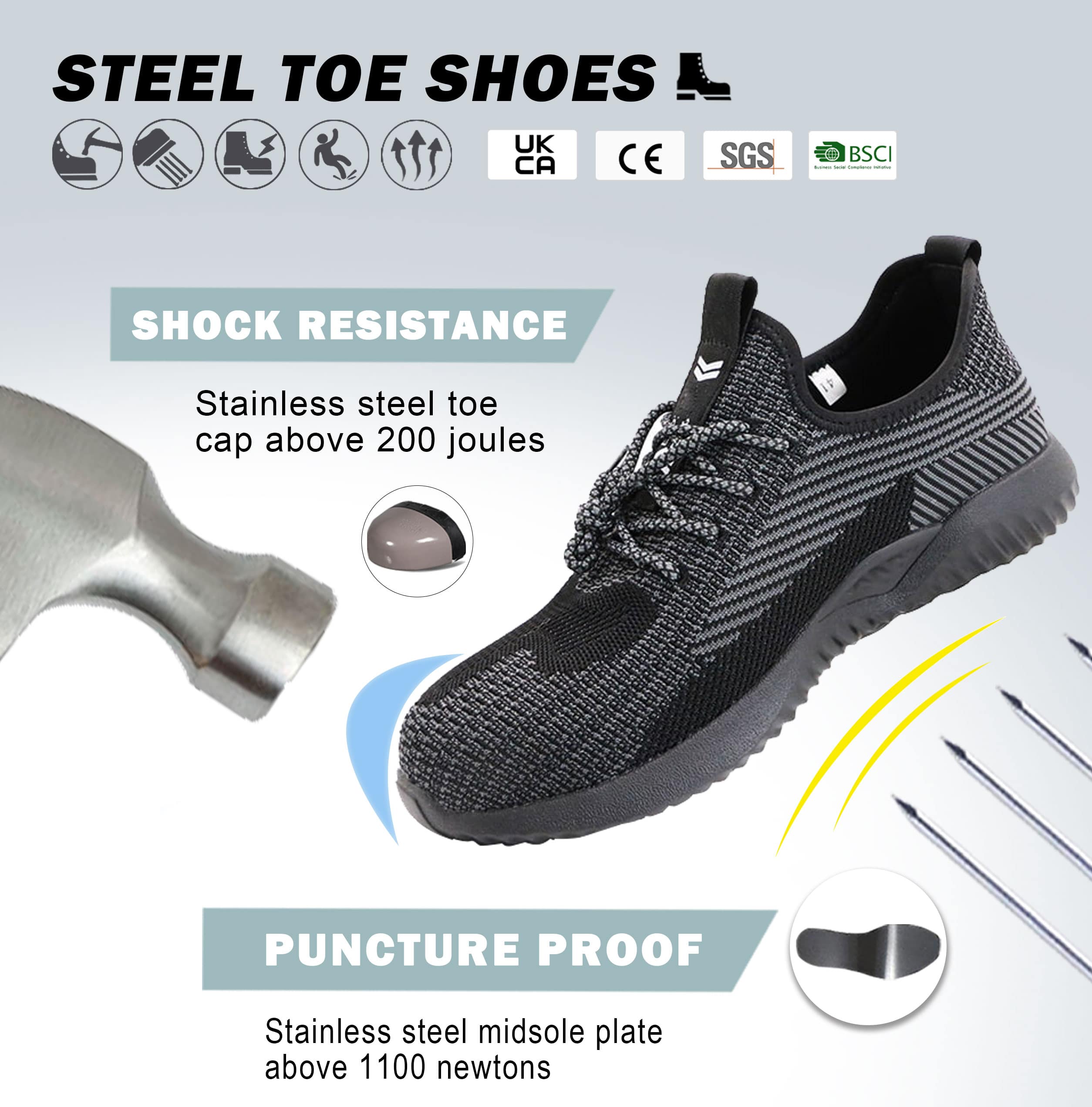  Men's Anti-Slip Trainer Shoes 