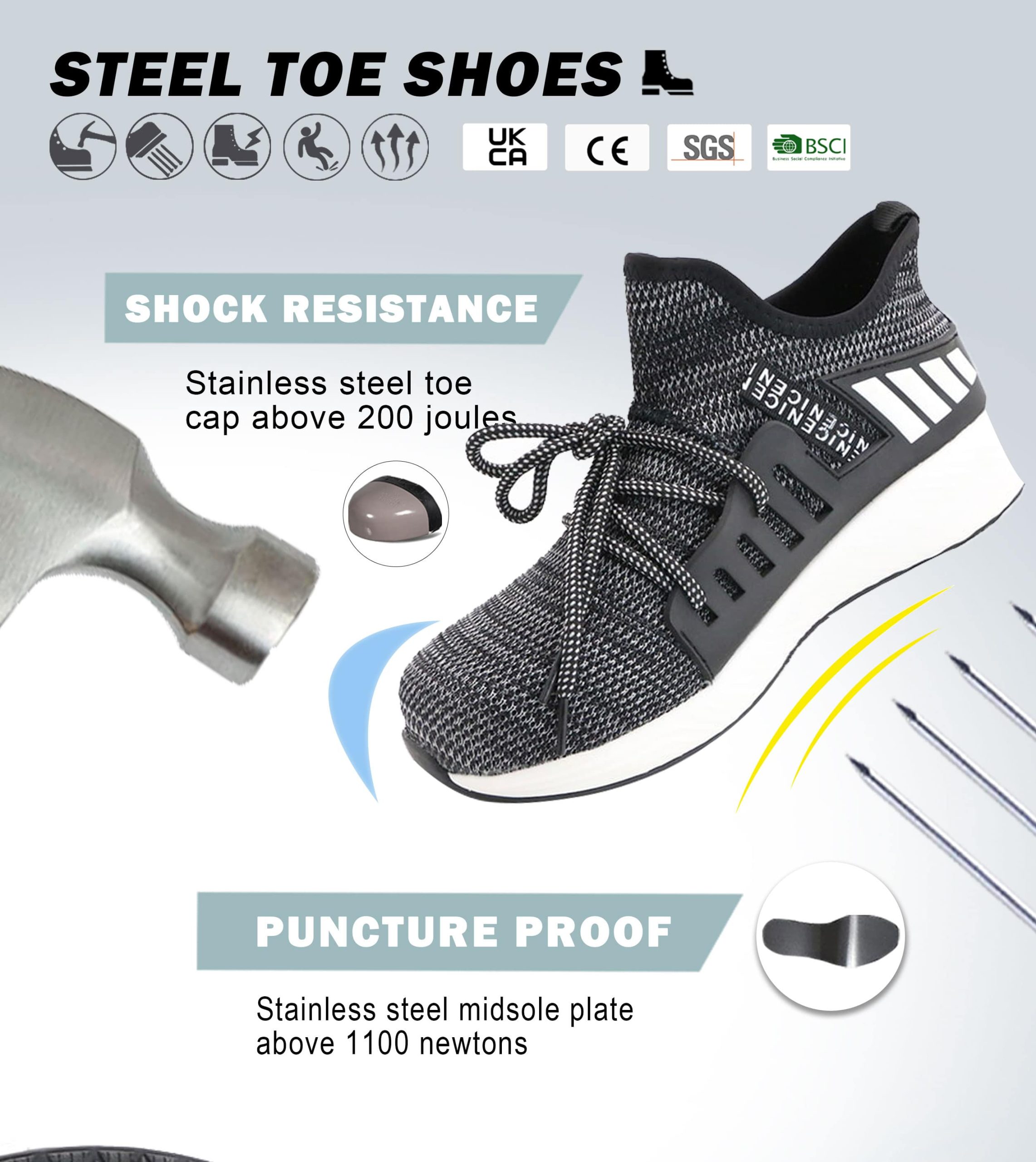  Men's Anti-Slip Trainer Shoes 