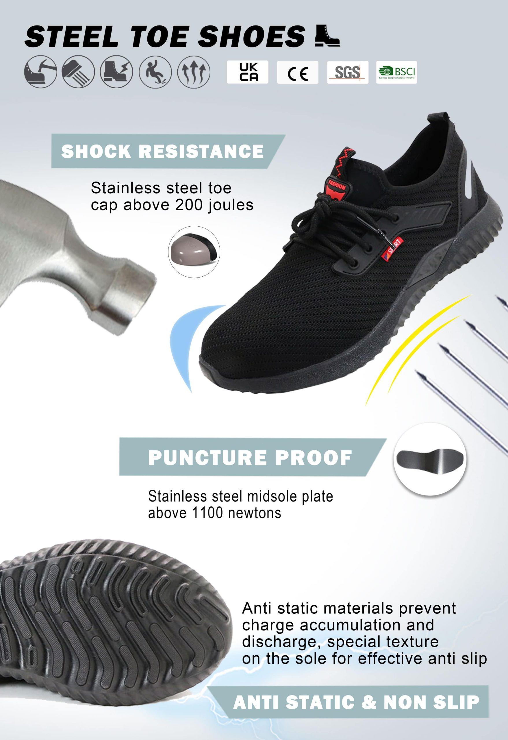  Men's Anti-Slip Trainer Shoes 