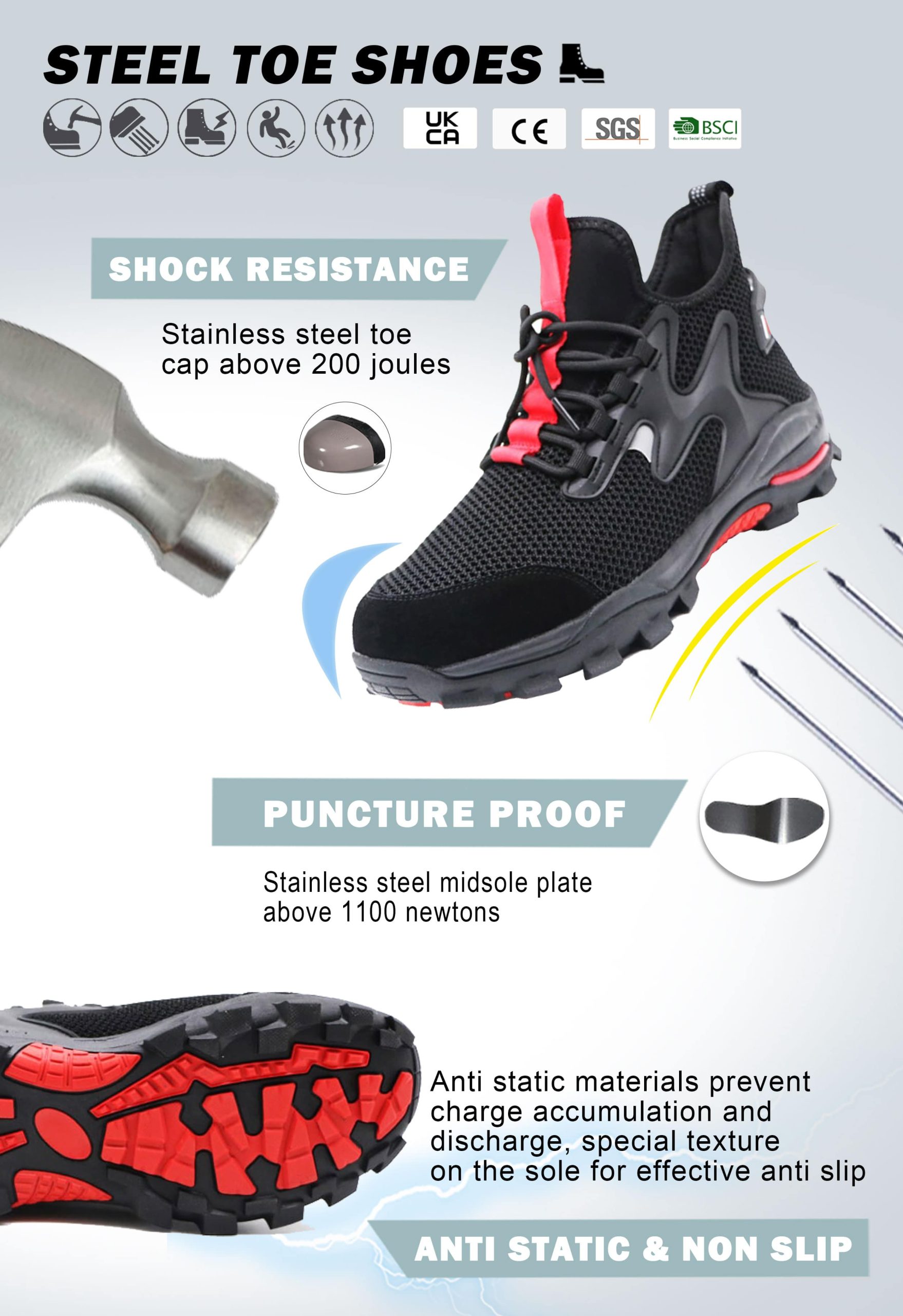 Designed Puncture Proof Shoes