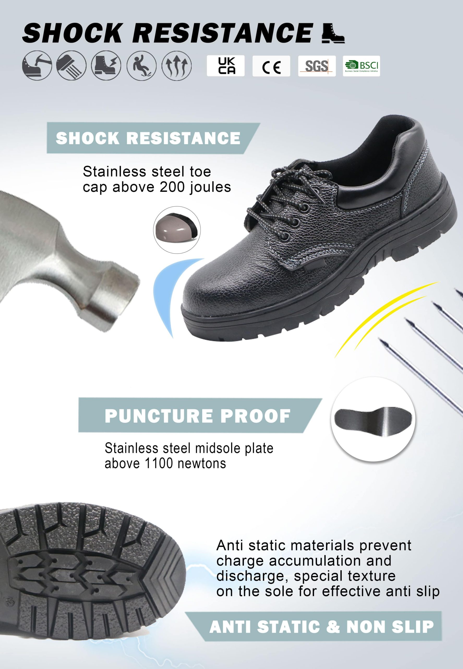 Anti Static Construction Shoes | ENTE SAFETY