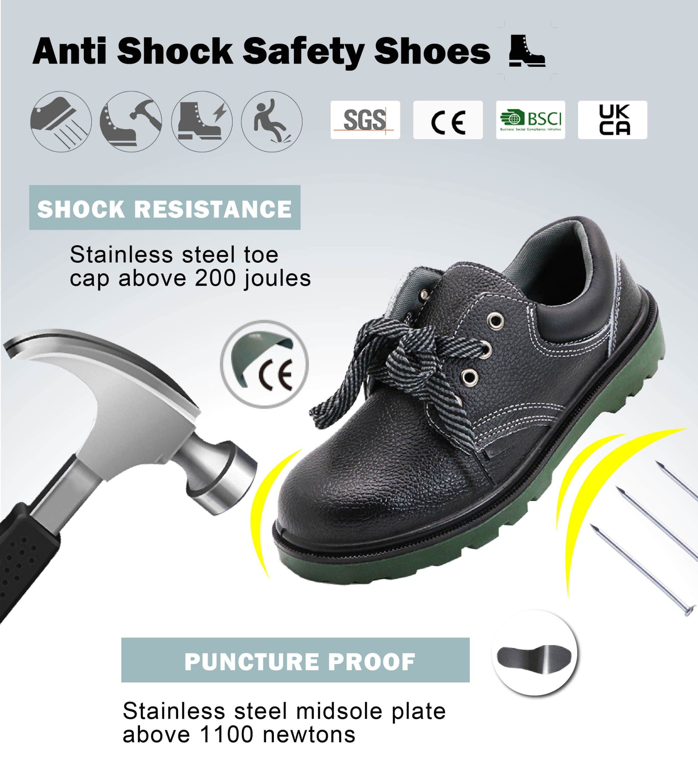 Slip Resistant Work Shoes