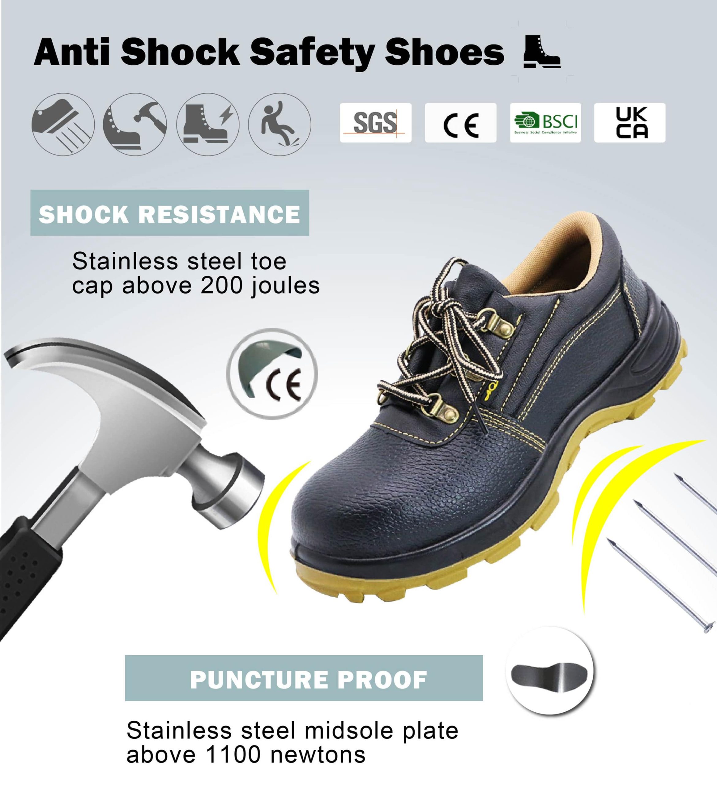 Steel Toe Cap Safety Shoes 