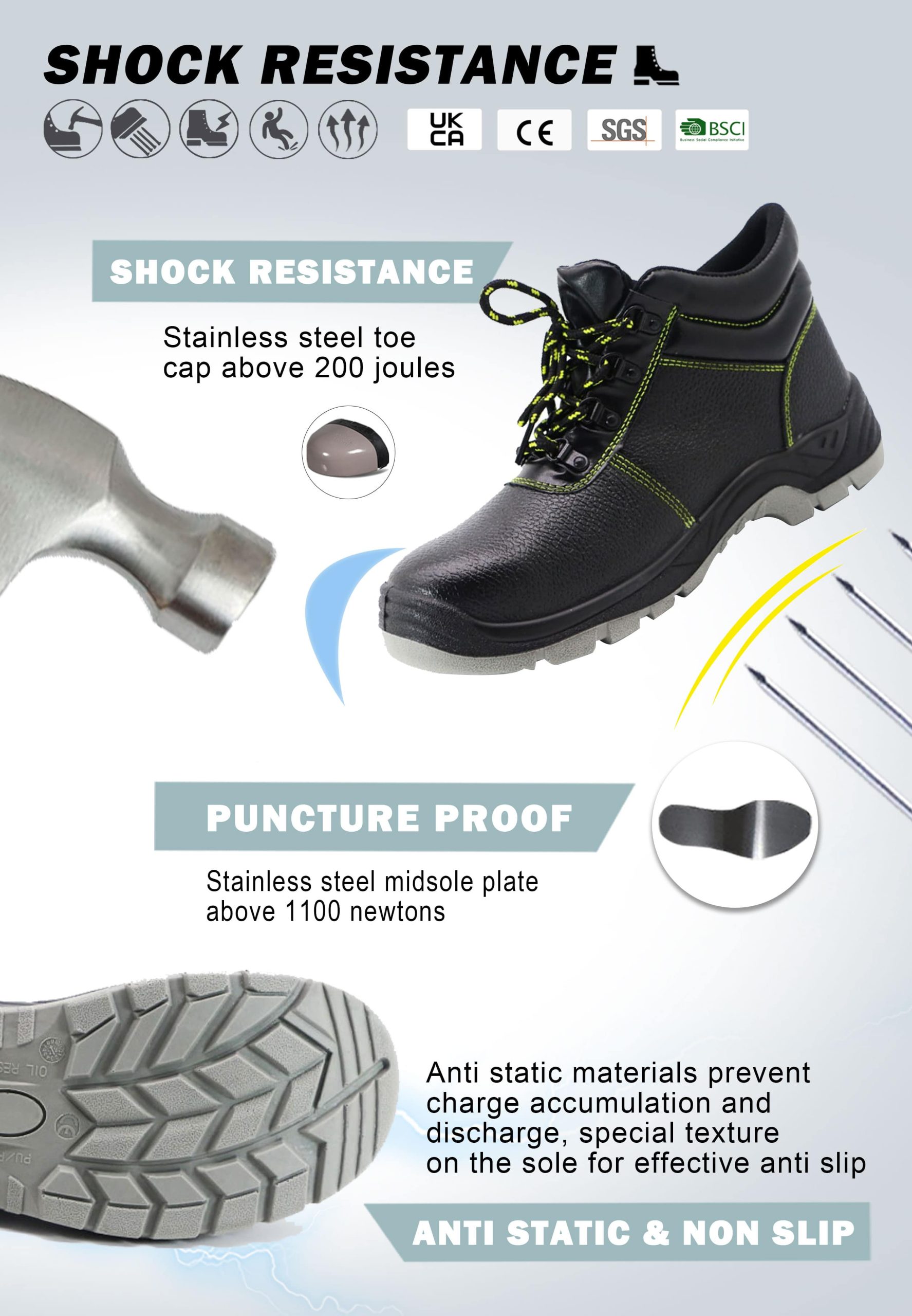 Oil Proof Steel Safety Shoes | MaxiPact