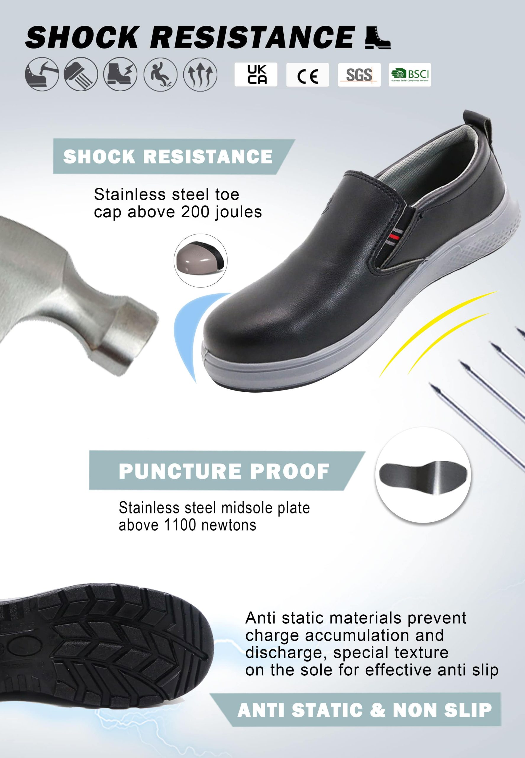 Low Cut Lightweight Work Shoes | ENTE SAFETY