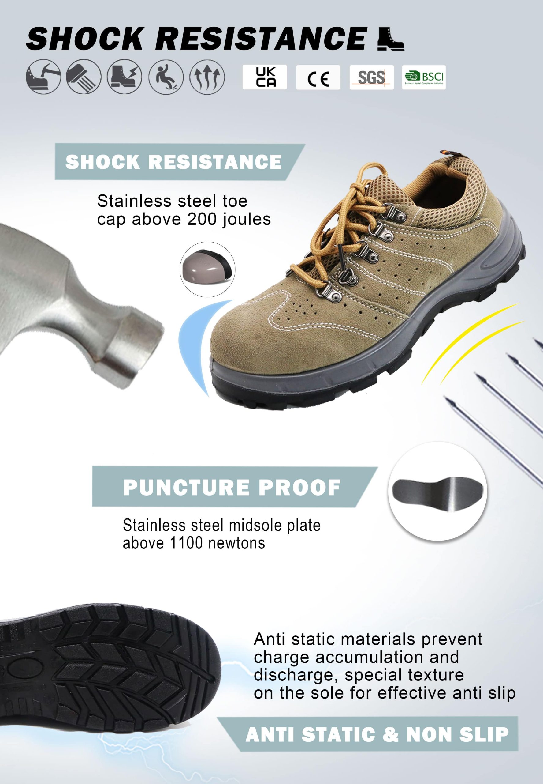  Women's Non Slip Safety Shoes | ENTE SAFETY