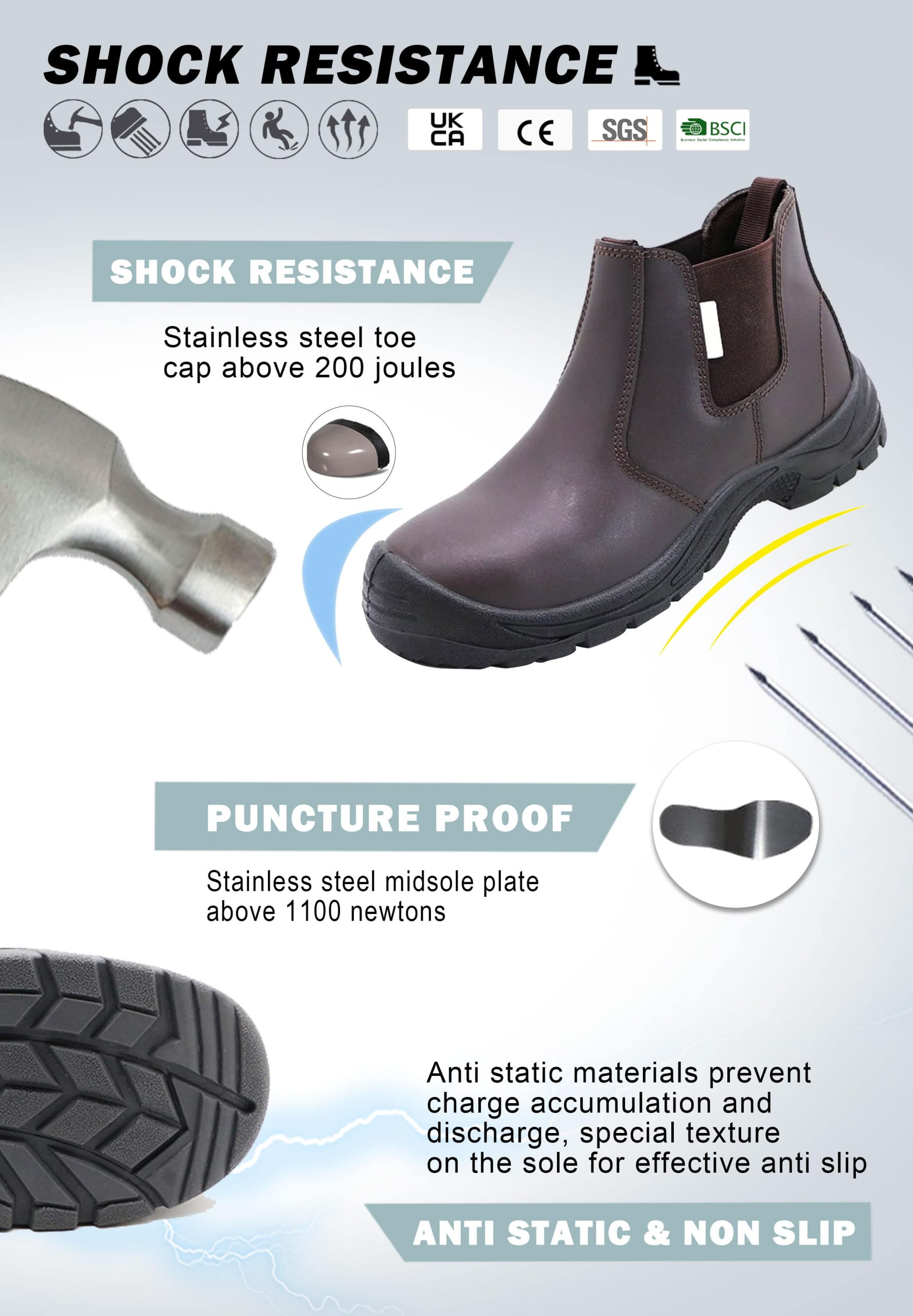 Men's Waterproof Safety Shoes | EnteSafety